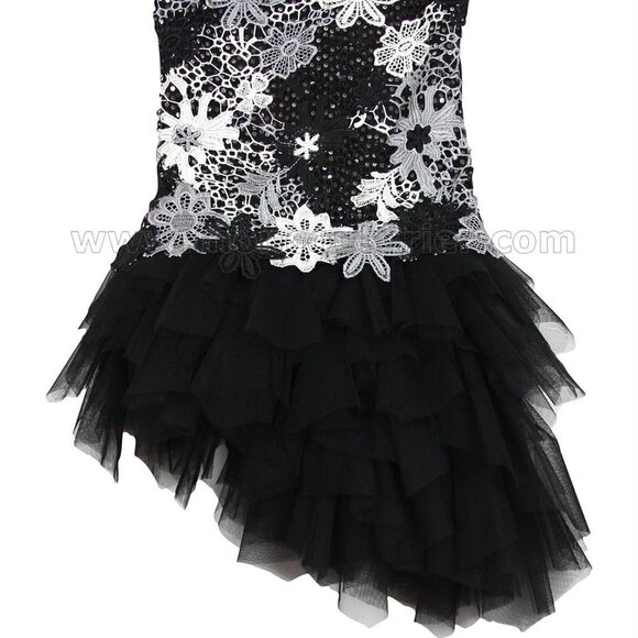 Kate Mack Girls Biscotti Modern Princess Black Dress Fairycore Size 8 - Picture 6 of 7